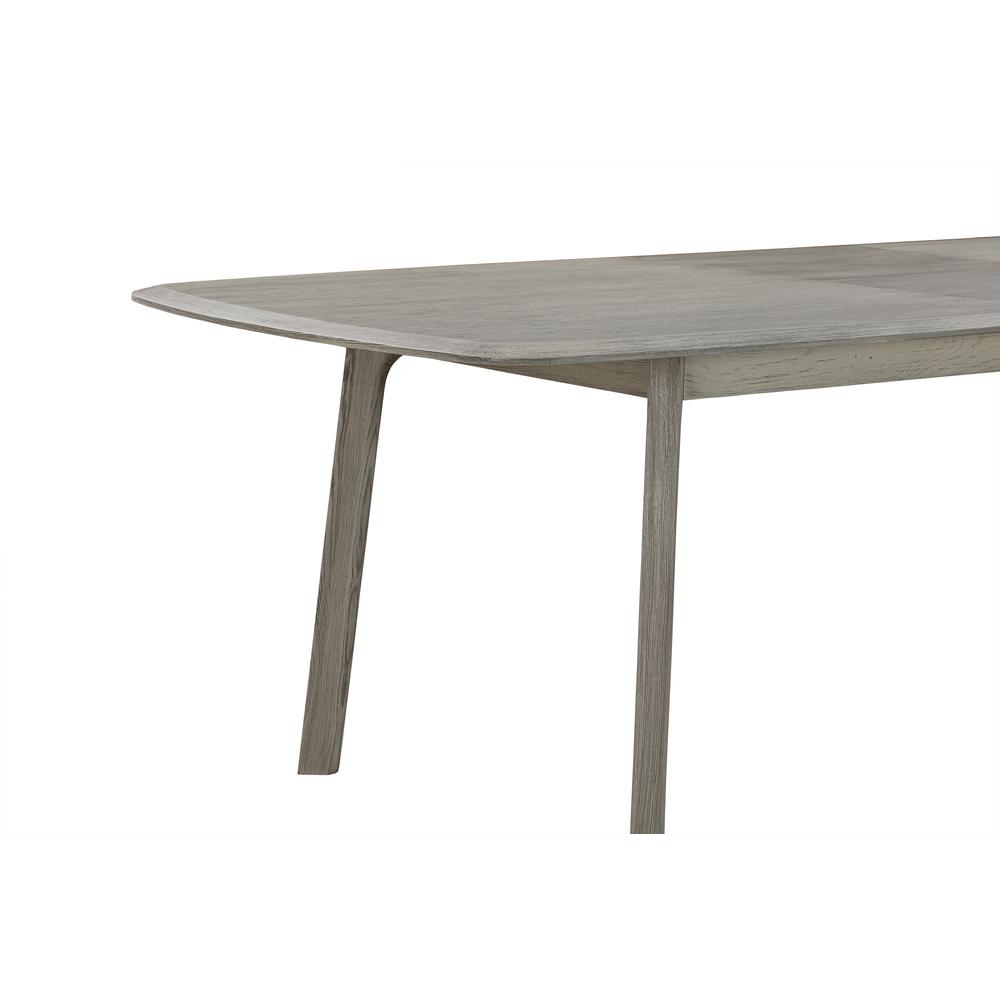 Holland Extendable Rectangle 98" Dining Table in Grey Oak. Picture 3