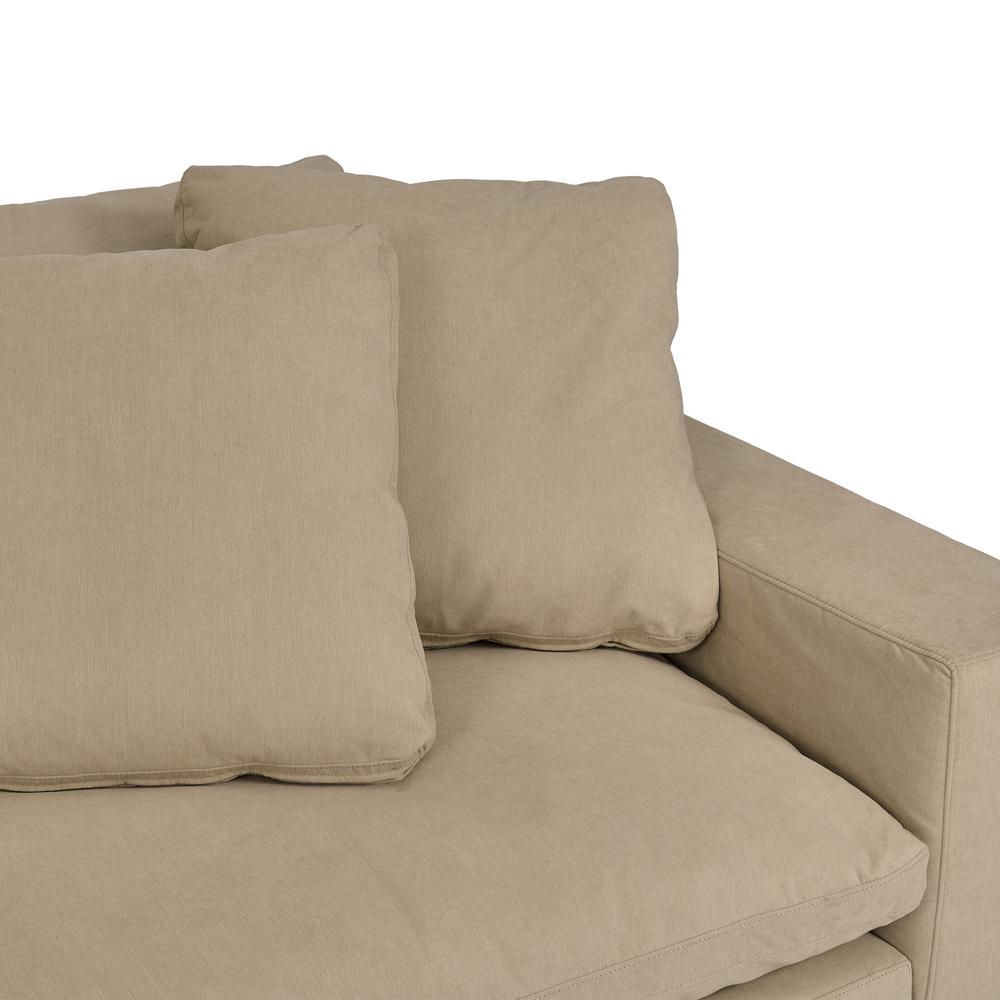 Liberty 96.5" Upholstered Sofa in Sahara Brown. Picture 4