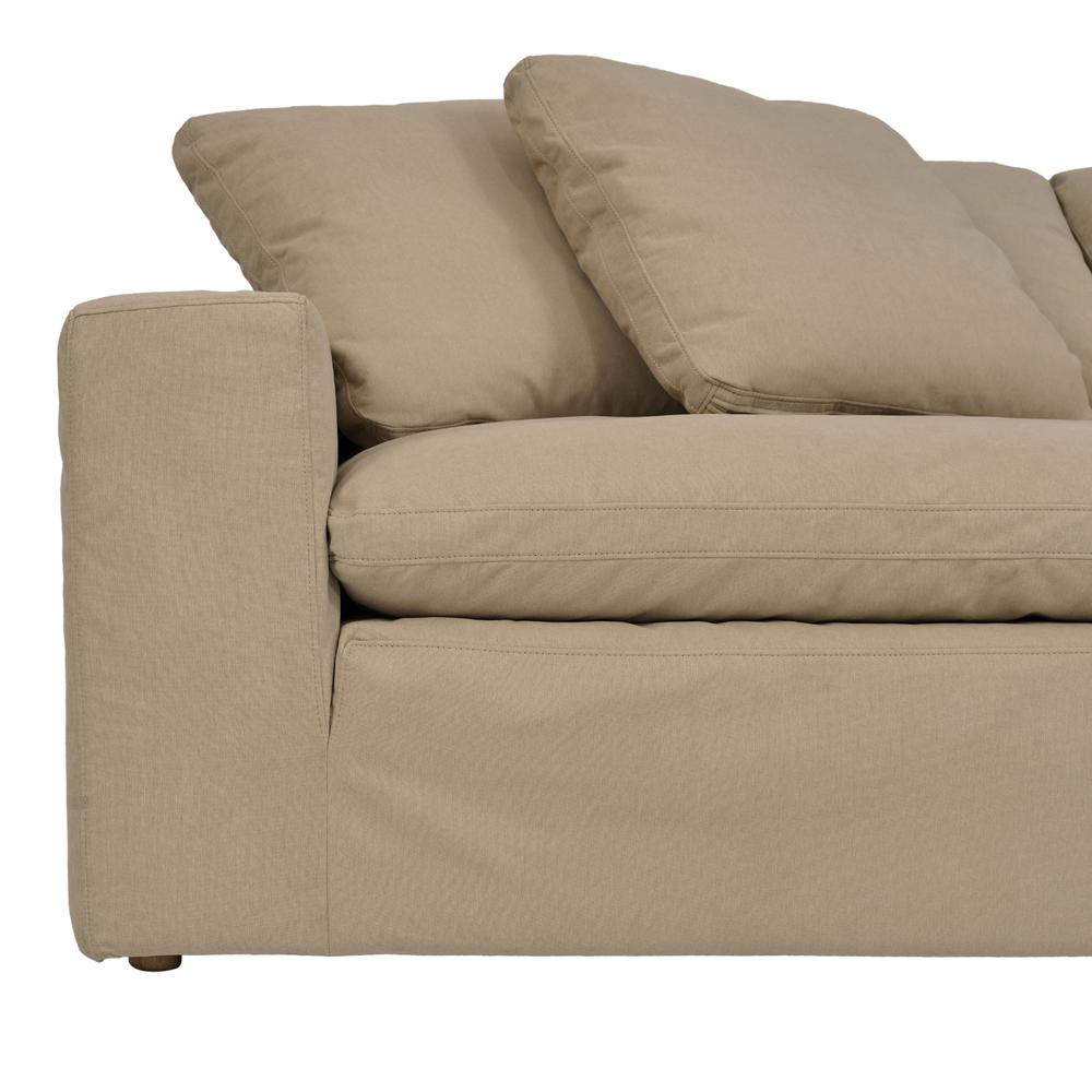 Liberty 96.5" Upholstered Sofa in Sahara Brown. Picture 5
