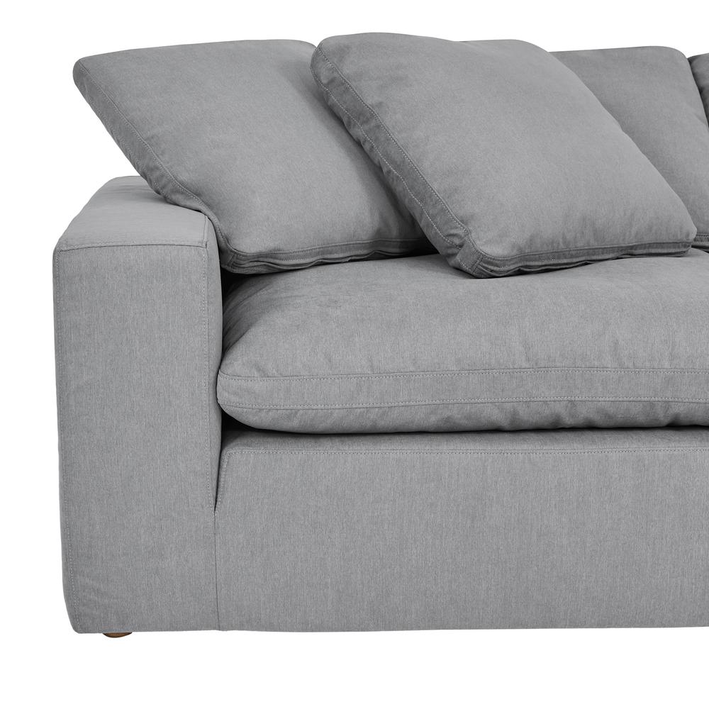 Liberty 96.5" Upholstered Sofa in Slate Gray. Picture 6