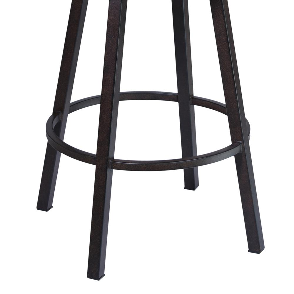Titana 30" Barstool in Auburn Bay finish with Brown Pu upholstery. Picture 4