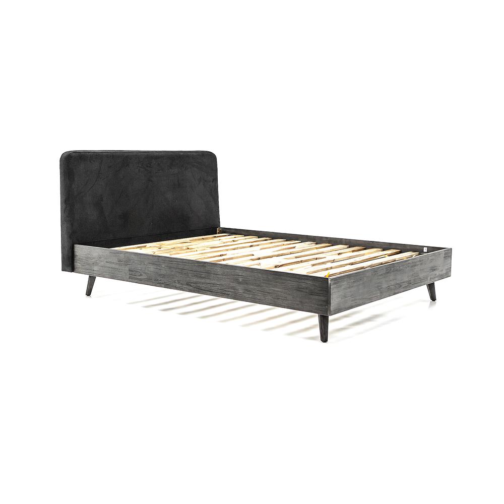 Mohave Mid-Century Tundra Grey Acacia King Platform Bed. Picture 2