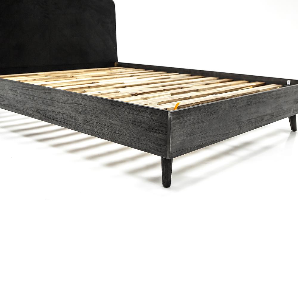 Mohave Mid-Century Tundra Grey Acacia King Platform Bed. Picture 4
