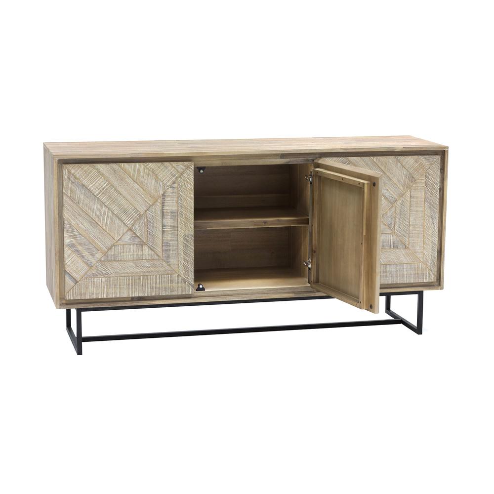 Peridot Sideboard Buffet in Natural Acacia Wood. Picture 3