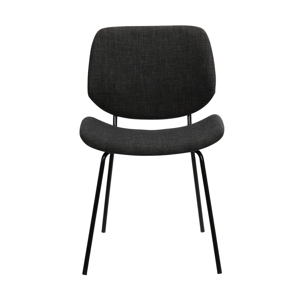 Quest Charcoal Modern Dining Accent Chair. Picture 2