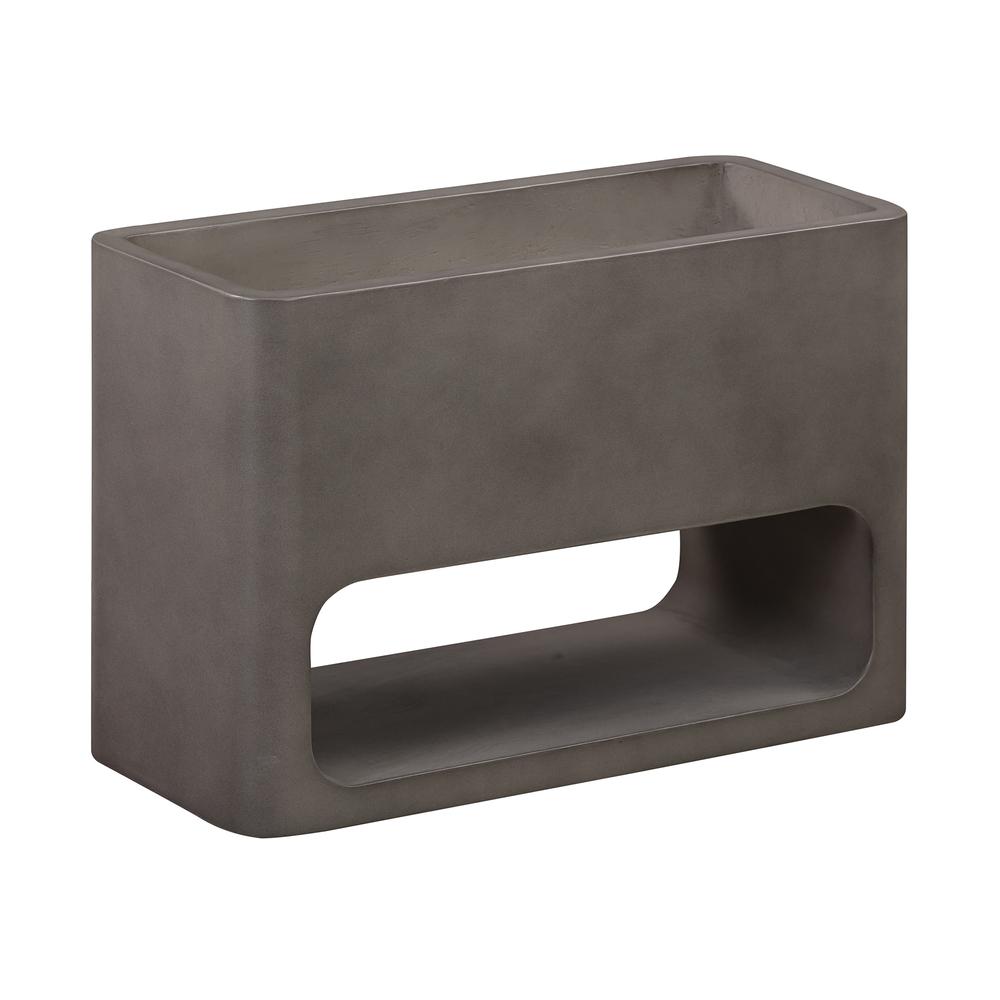 Sunstone Indoor or Outdoor Planter in Grey Concrete. The main picture.