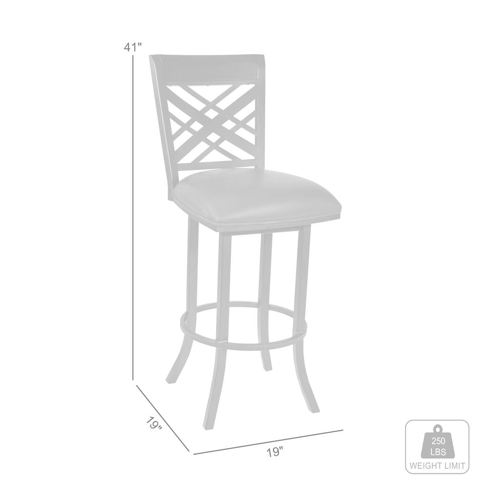 Tahiti 26" Barstool in Auburn Bay finish with Brown Pu upholstery. Picture 4