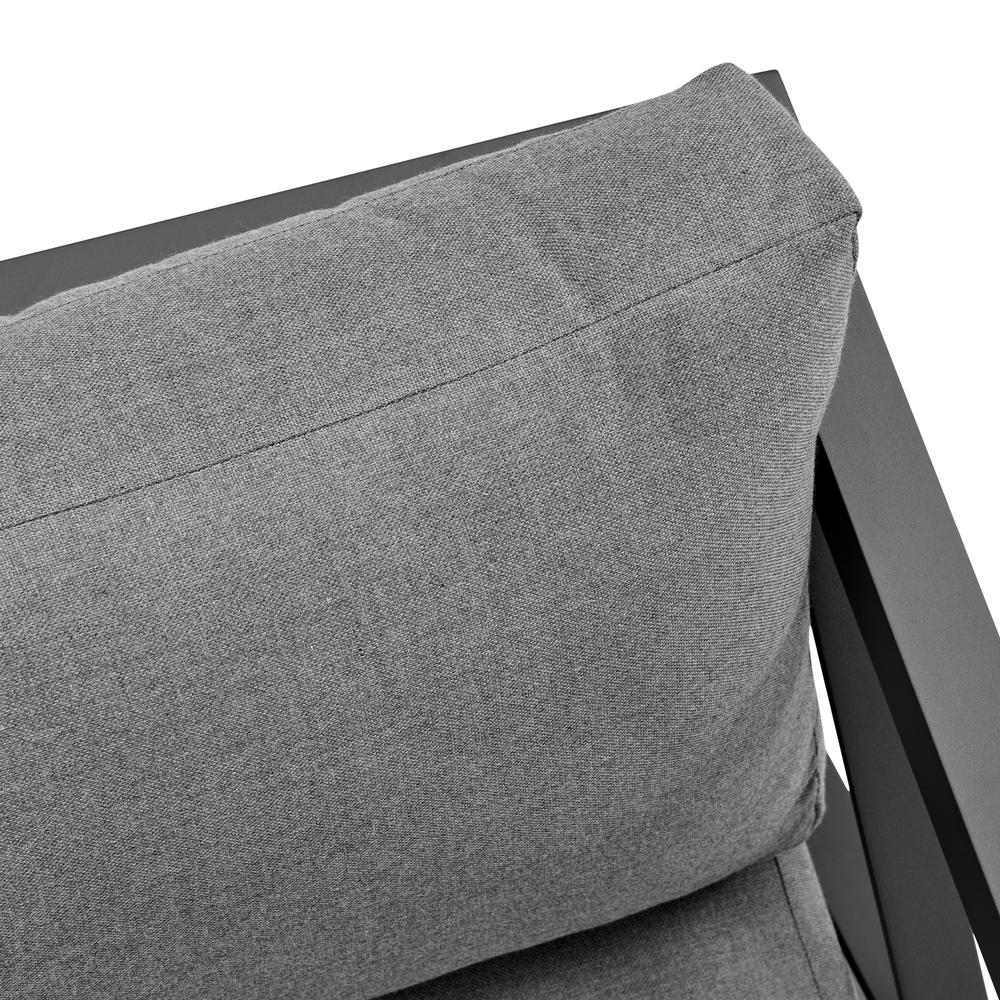 Sonoma Outdoor 4 piece Set in Dark Grey Finish and Dark Grey Cushions. Picture 9
