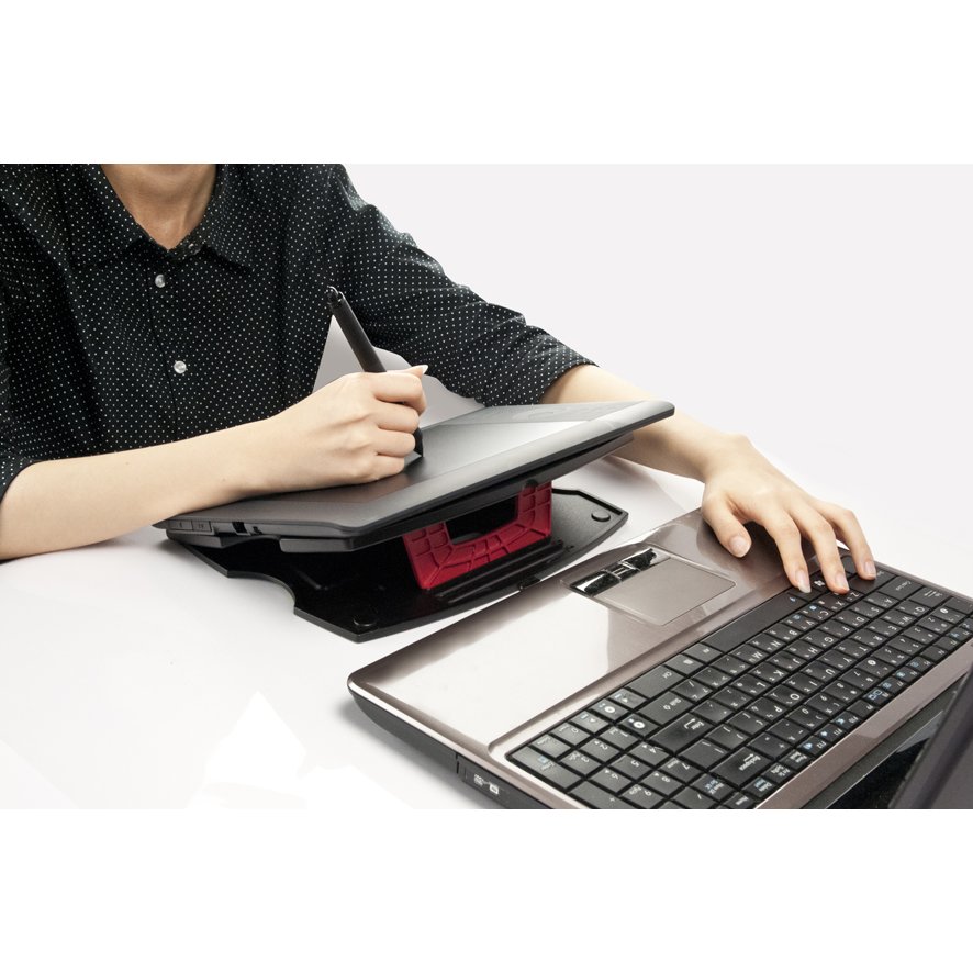 Laptop/Tablet Riser (Black/Red). Picture 14