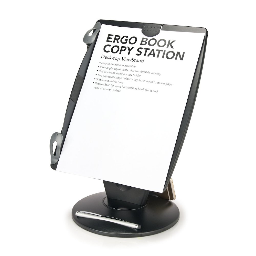 Ergo Book and Copy Desktop Station (Black). Picture 3