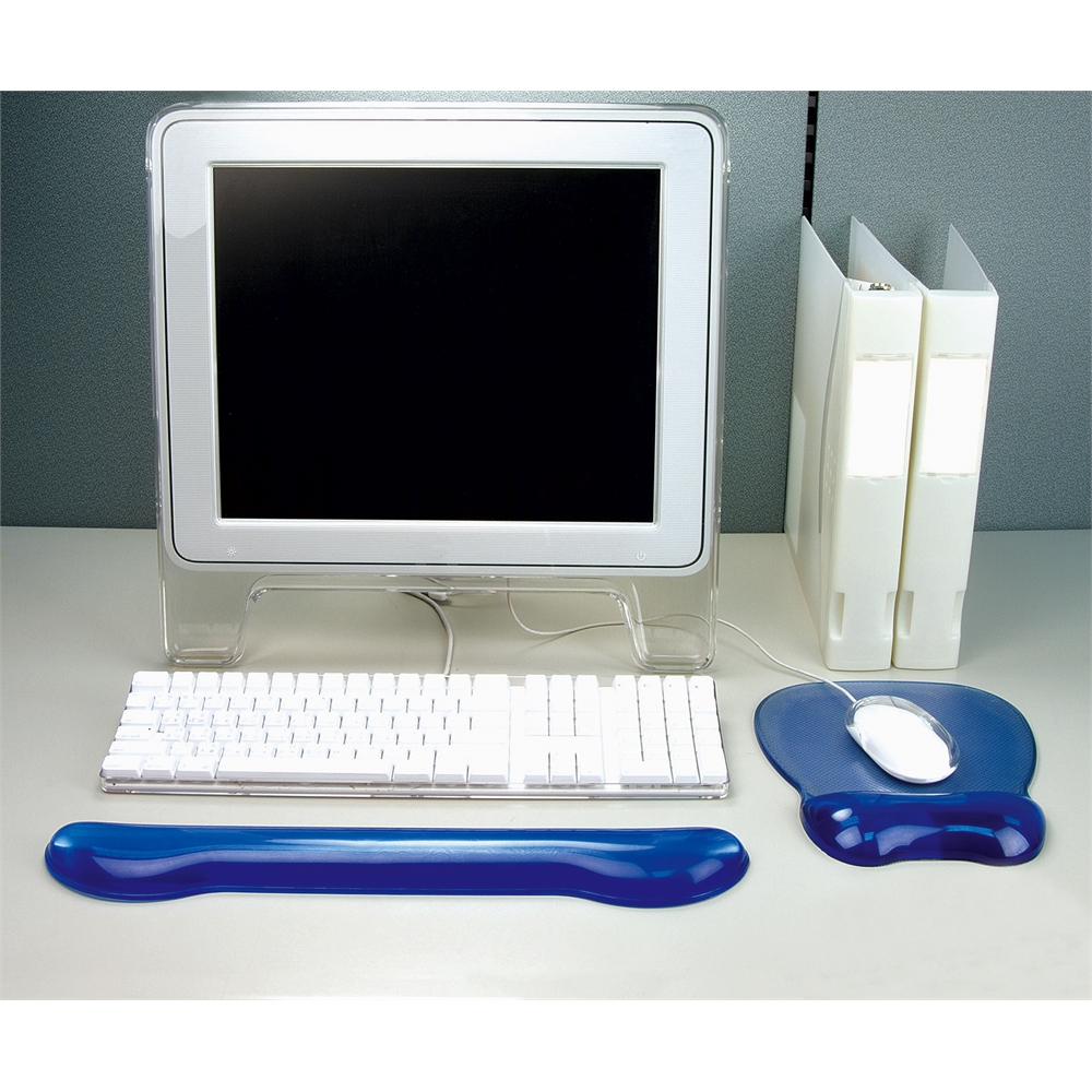 Crystal Gel Mouse Pad Wrist Rest (Blue). Picture 2