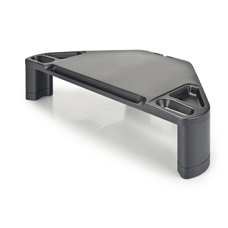 Corner Monitor/Laptop Stand w/Smart Device Slot. Picture 1