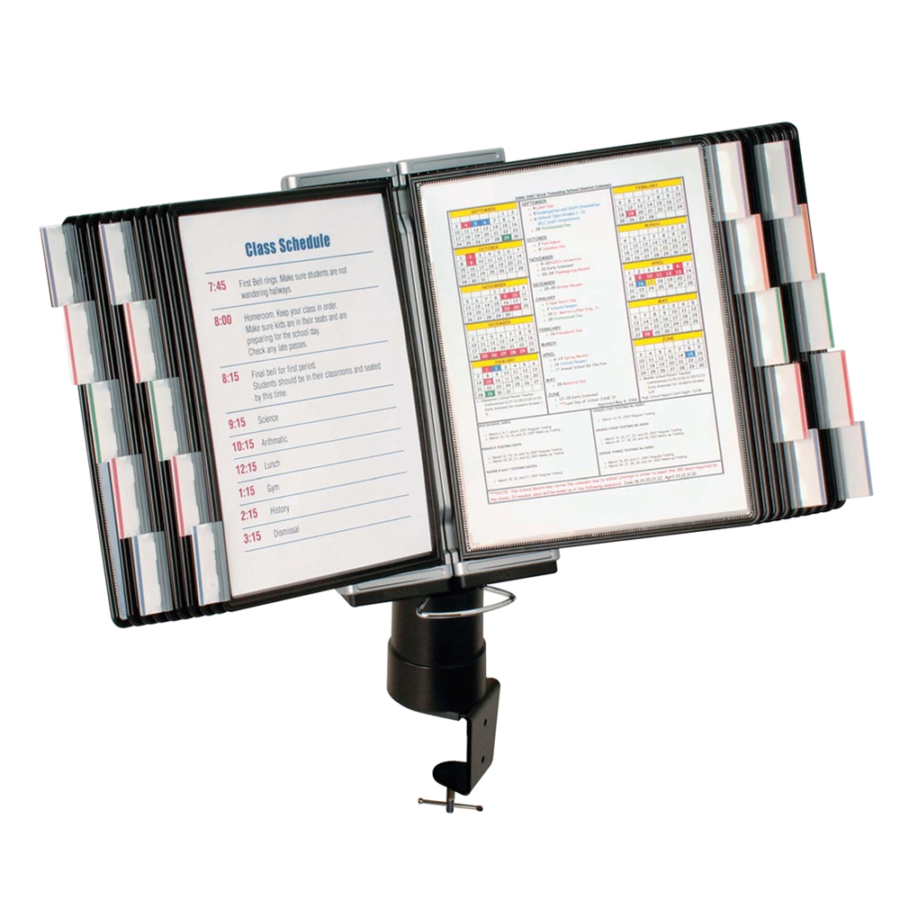 Desk Clamp Reference Organizer (20 Panel). Picture 2