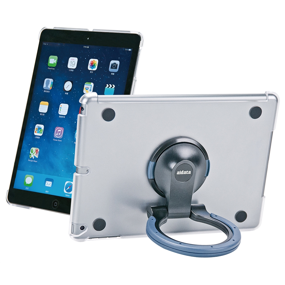 MultiStand (iPad Air 1) (Clear Shell/Black-Gray Ring). Picture 2