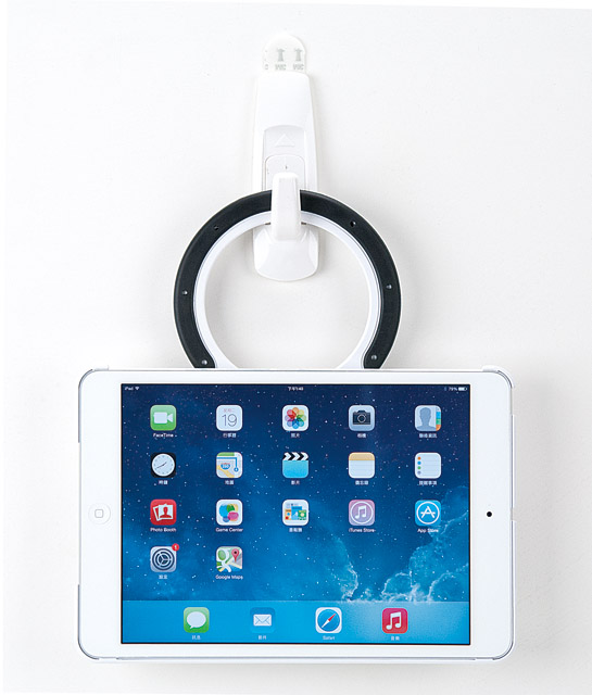 MultiStand (iPad Mini) (White Shell/White-Black Ring). Picture 5