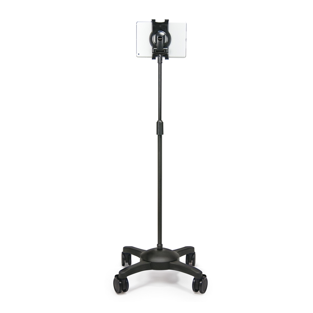 Universal Tablet Mobile ViewStand w/Locking Casters (Black). Picture 1