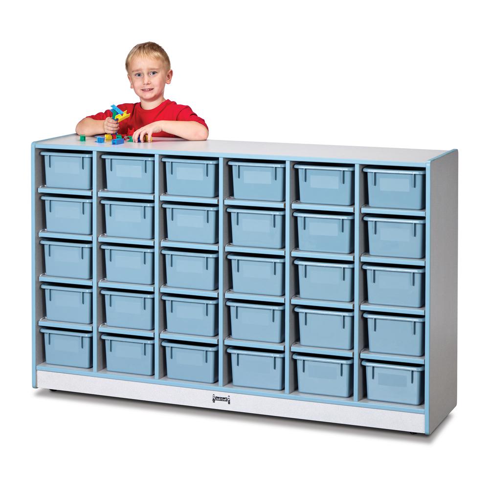 30 Cubbie-Tray Mobile Storage. Picture 2