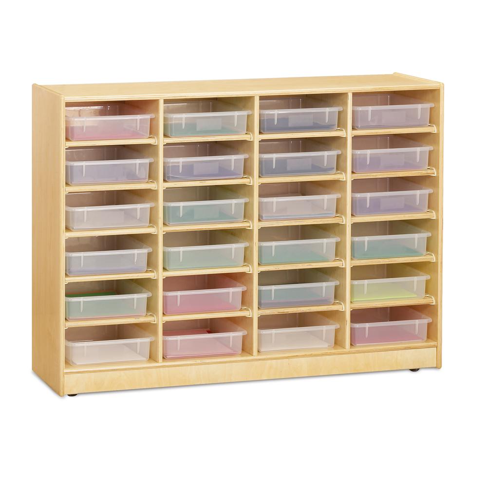 24 Paper-Tray Mobile Storage - with Clear Paper-Trays. Picture 1