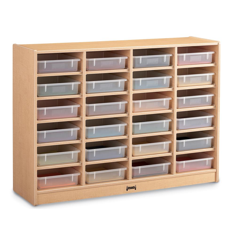 24 Paper-Tray Mobile Storage - with Clear Paper-Trays. Picture 2