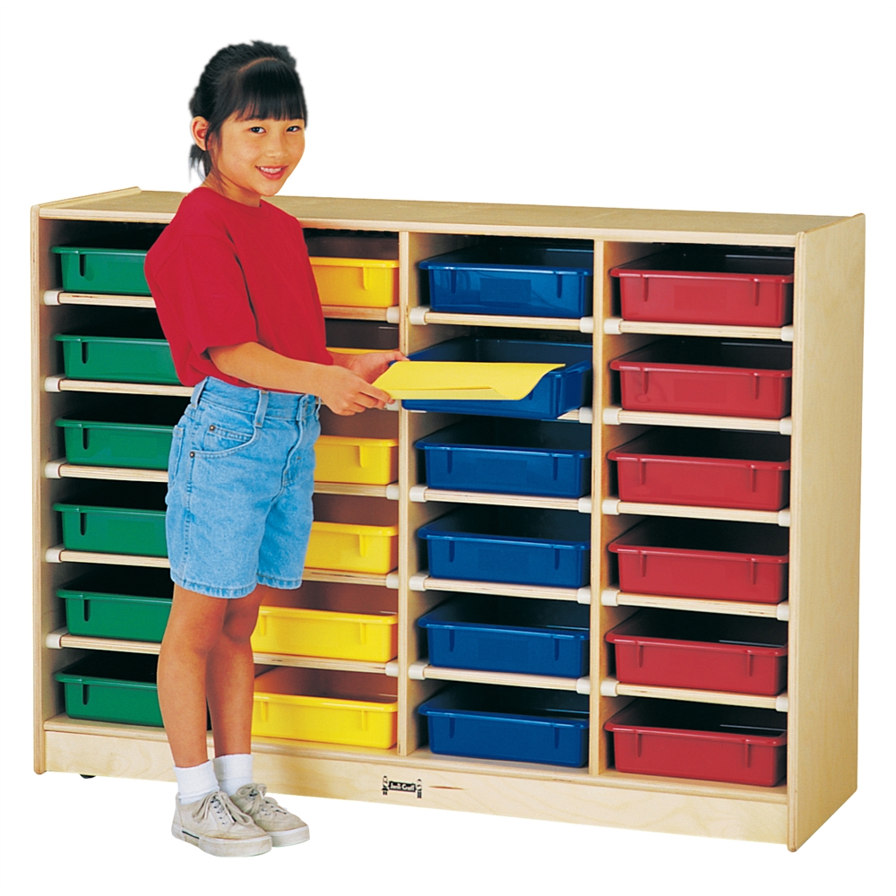 24 Paper-Tray Mobile Storage - without Paper-Trays. Picture 1