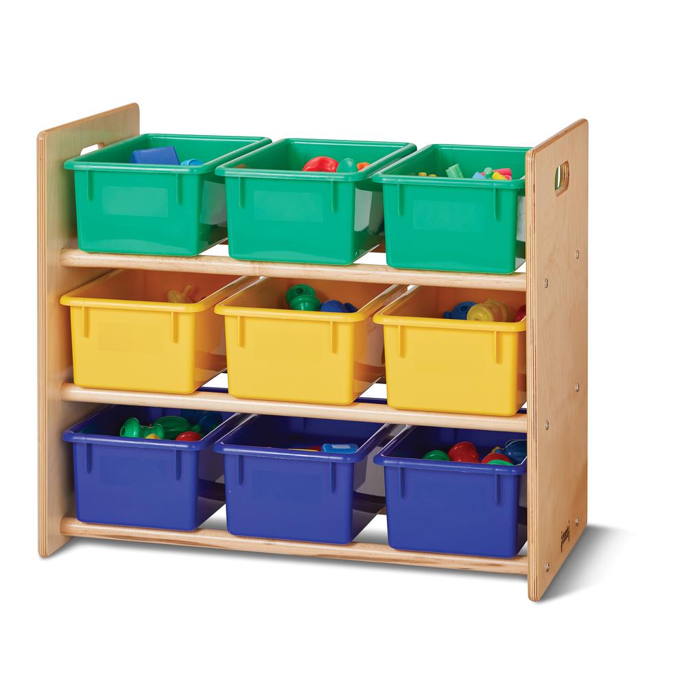 Cubbie-Tray Storage Rack - with Colored Cubbie-Trays. Picture 2