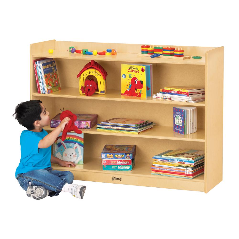 Adjustable Mobile Bookcase with Lip. Picture 1