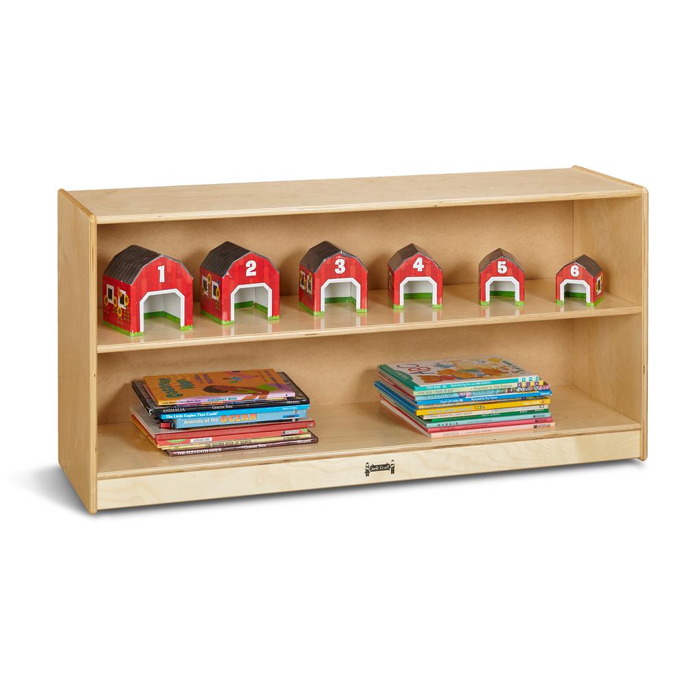 Jonti-Craft® Toddler Adjustable Mobile Straight-Shelf. Picture 2
