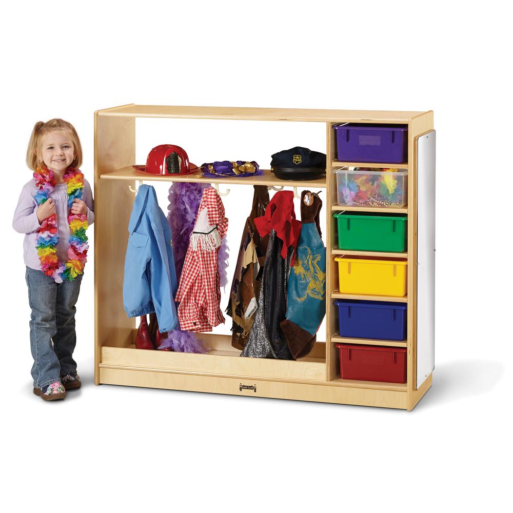 Jonti-Craft® Dress-Up Storage – with Colored Tubs. Picture 1