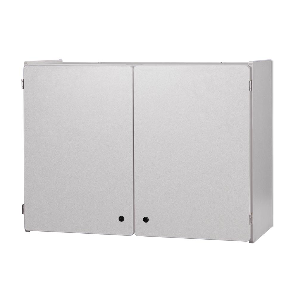 Lockable Wall Cabinet  - Gray. Picture 1