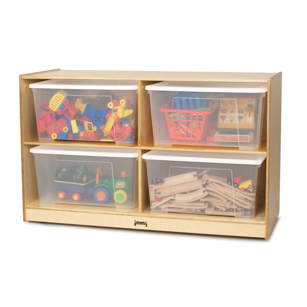 Jumbo Tote Storage – with Clear Jumbo Totes + Lids. Picture 2