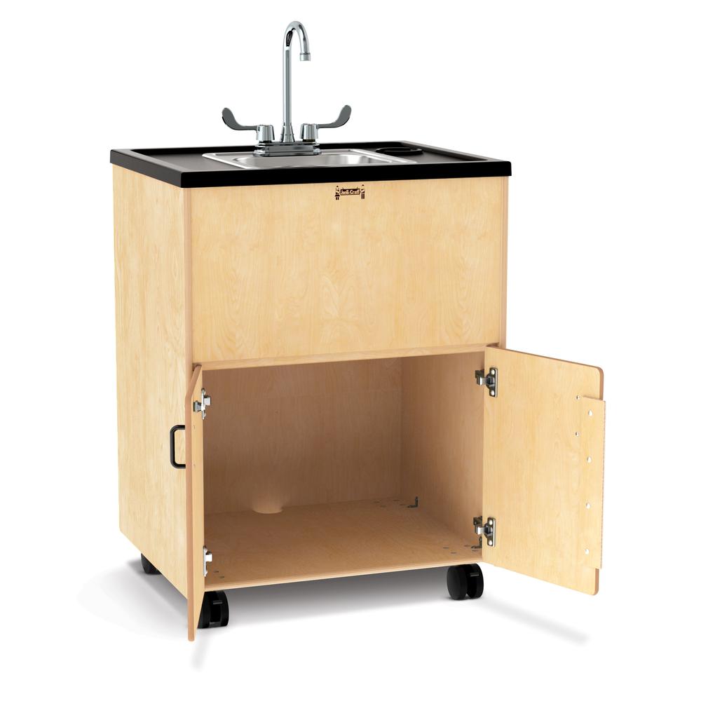 Jonti-Craft® Clean Hands Helper Portable Sink - 38" Counter - Stainless Steel Sink - Plumbing Required. Picture 1