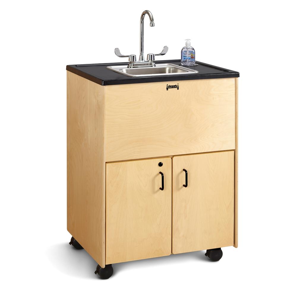 Jonti-Craft® Clean Hands Helper - 38" Counter - Stainless Steel Sink. Picture 2
