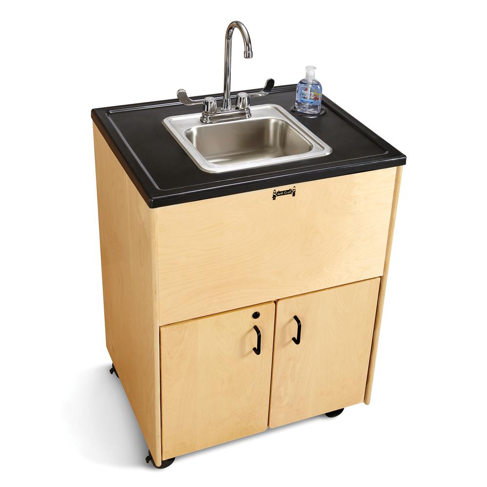 Jonti-Craft® Clean Hands Helper - 38" Counter - Stainless Steel Sink. Picture 4