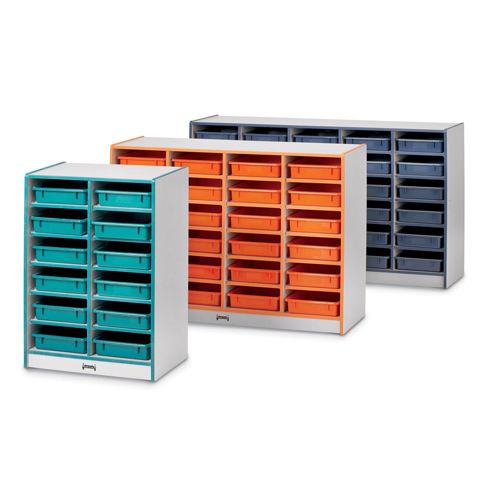 24 Paper-Tray Mobile Storage - with Colored Paper-Trays. Picture 2