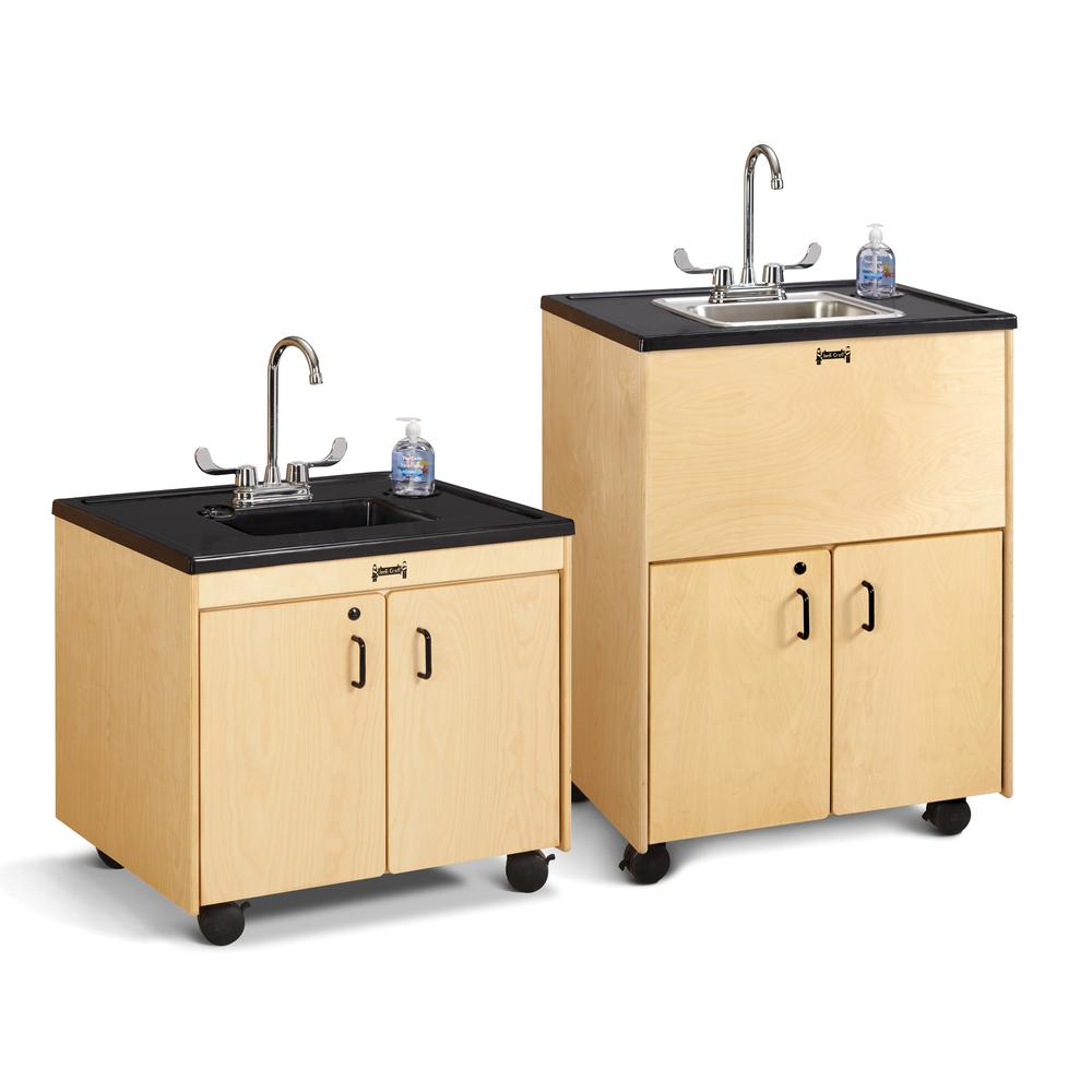Jonti-Craft® Clean Hands Helper - 38" Counter - Stainless Steel Sink. Picture 1