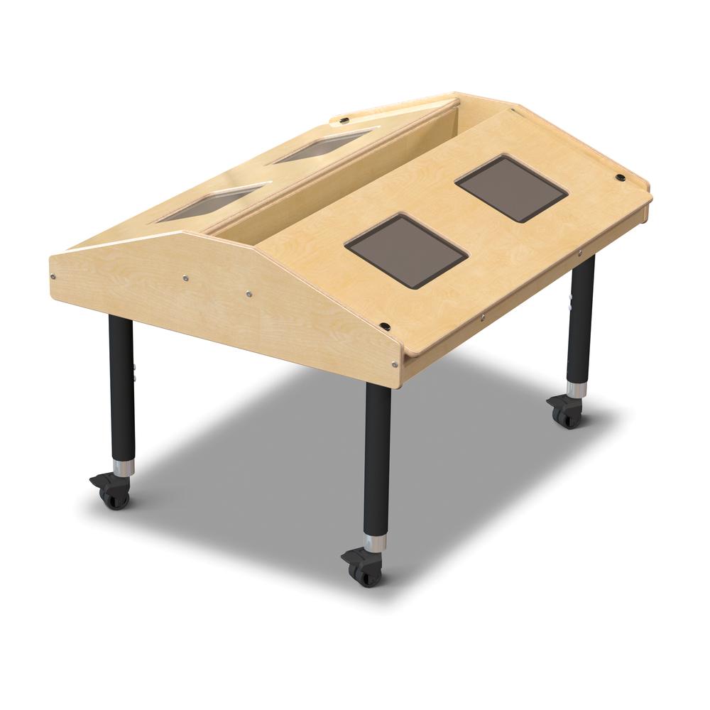 Jonti-Craft® Quad Tablet Table - Mobile. Picture 1