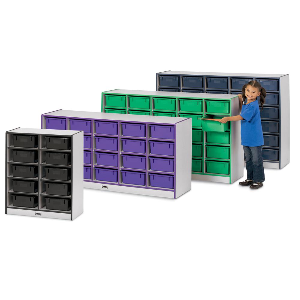 30 Tub Mobile Storage - with Colored Tubs. Picture 7