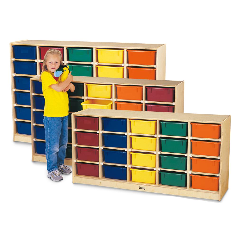30 Tub Mobile Storage - with Colored Tubs. Picture 4