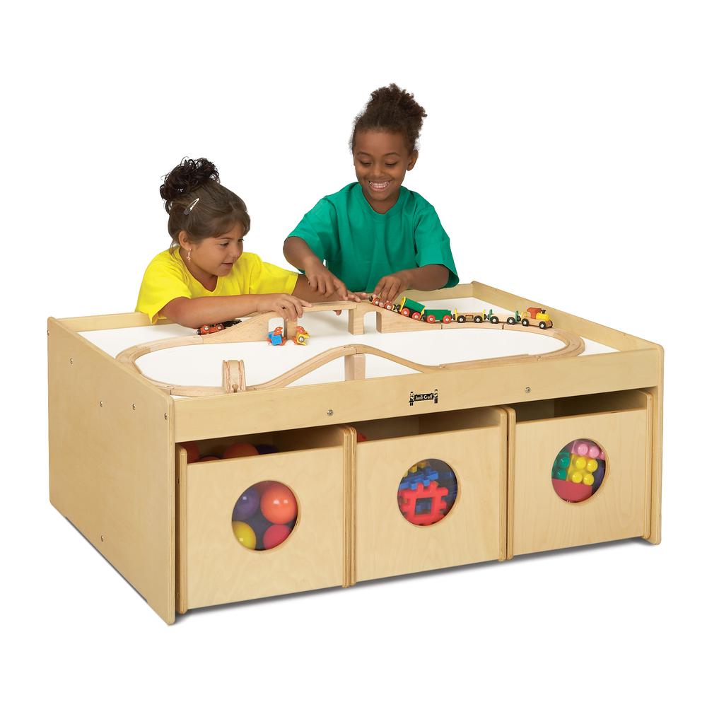 Activity Table with 6 Bins. Picture 1
