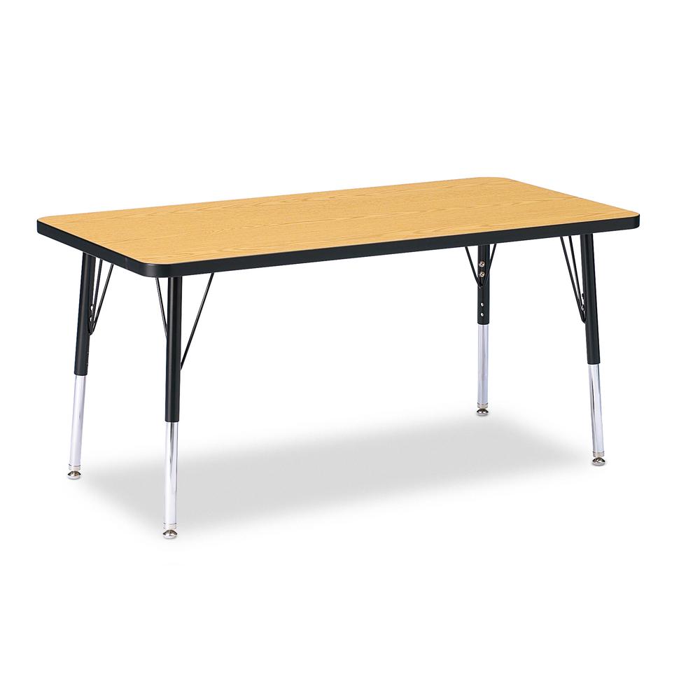 Rectangle Activity Table - 30" X 60", Mobile - Gray/Purple/Gray. Picture 6