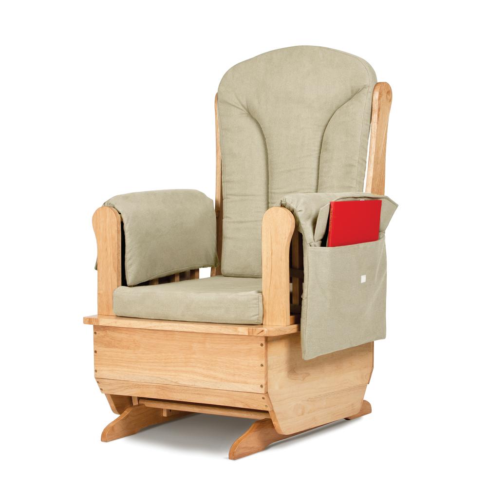 Glider Rocker - Olive Cushions. Picture 2