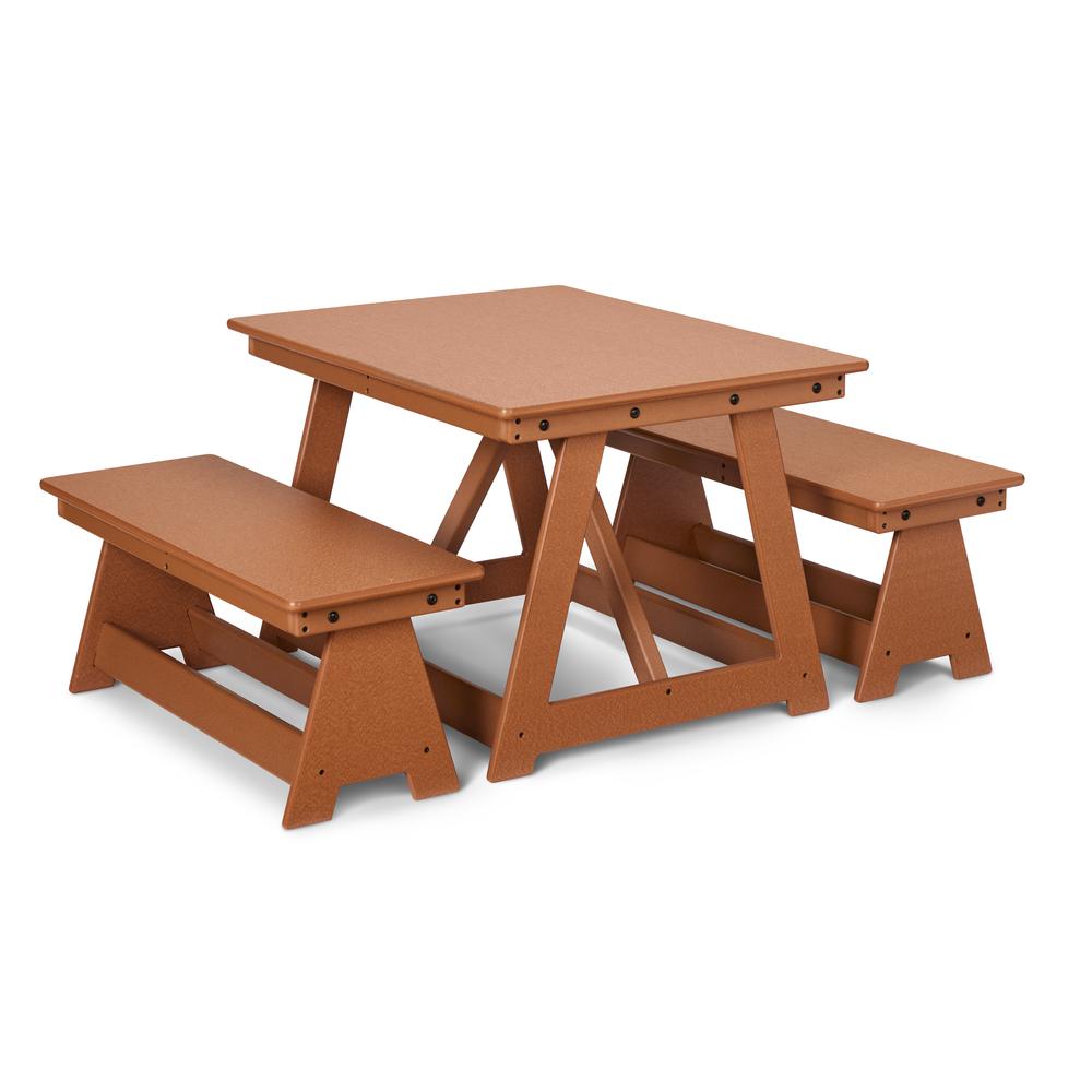 EverPlay Small Outdoor Table and Bench Set. Picture 3