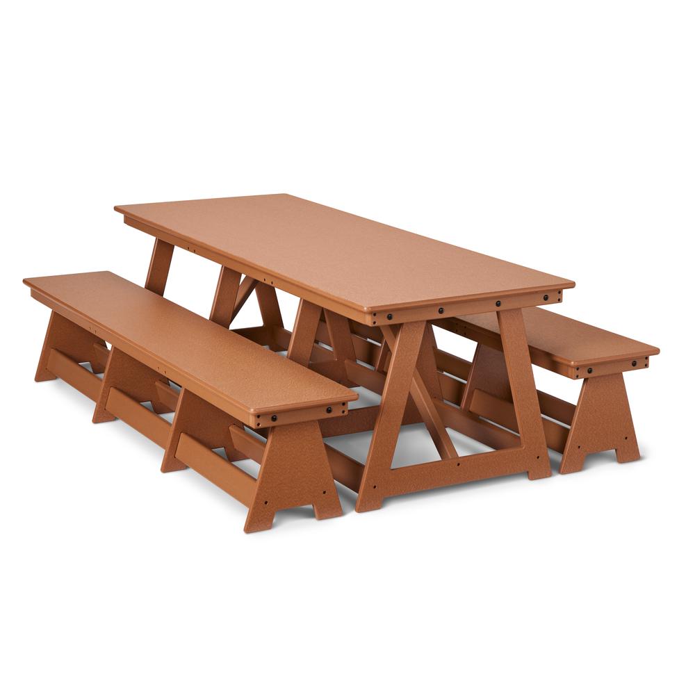 EverPlay Large Outdoor Table and Bench Set. Picture 3