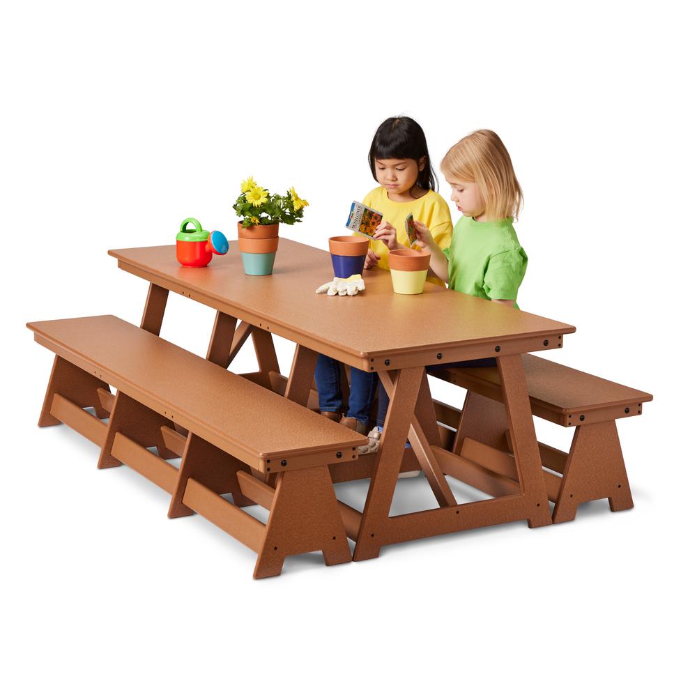 EverPlay Large Outdoor Table and Bench Set. Picture 4