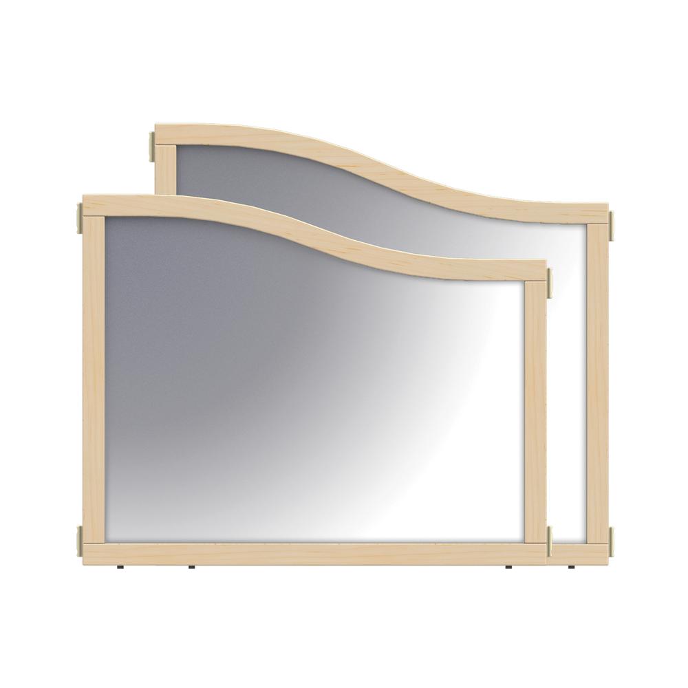 Cascade Panel - E to T-height - 36" Wide - Mirror. Picture 2