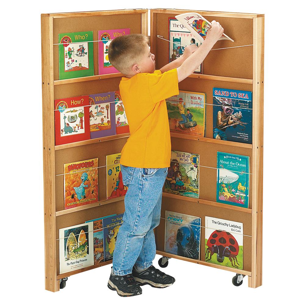 Mobile Library Bookcase - 2 Sections. Picture 1