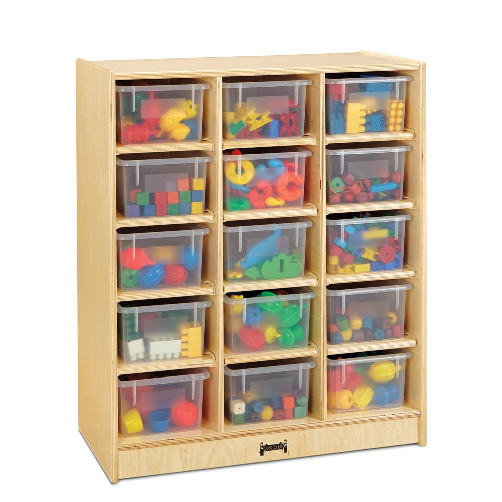 15 Cubbie-Tray Mobile Unit – with Colored Trays. Picture 3