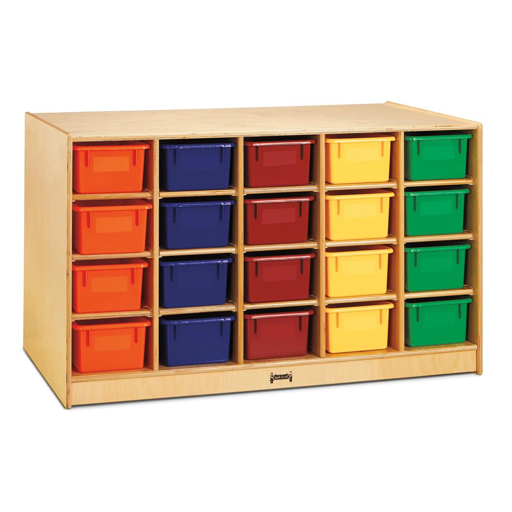Double-Sided Island – 40 Cubbie-Tray - with Colored Trays. Picture 3