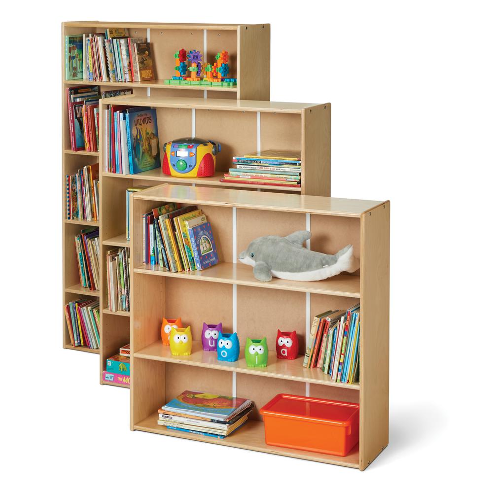 Short Adjustable Shelf Bookcase. Picture 2