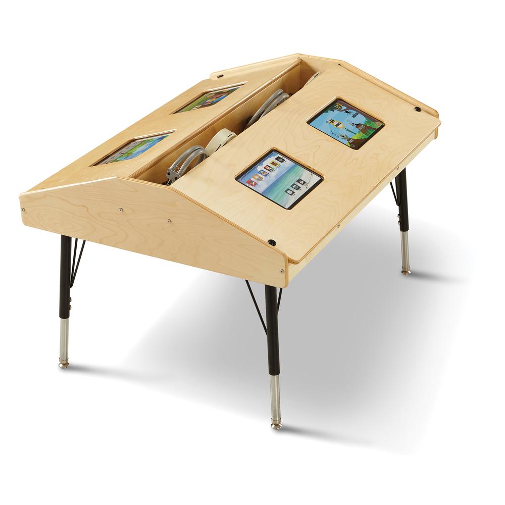 Jonti-Craft® Quad Tablet Table - Stationary. Picture 2